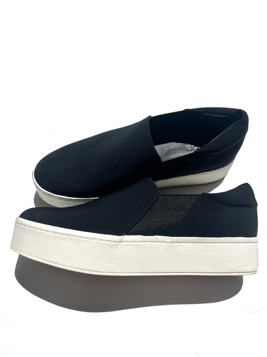 $275 Womens Vince Warren Platform Sneakers 8 black white euc great condition